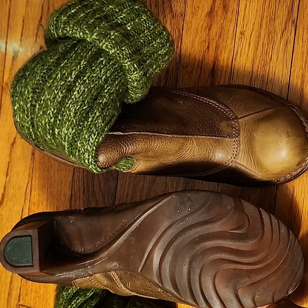 El Naturalista leather and knitted ankle boots - Picture 4 of 5